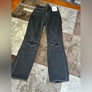 Abercrombie The Ankle Straight Ultra High Rise; size 26/2Short; NWT